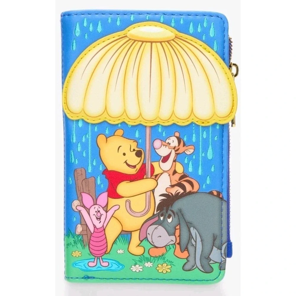 Loungefly Disney Winnie the Pooh & Friends Rainy Daisy Umbrella Backpack +Wallet